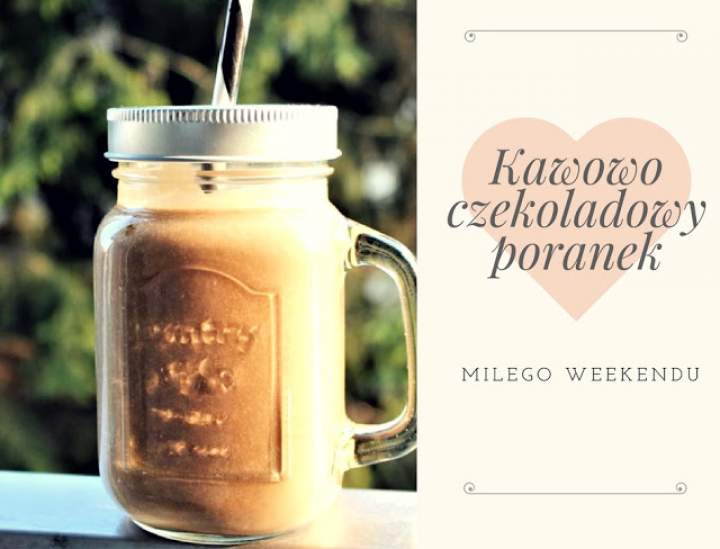 quinoa + espresso + banan + olej kokosowy + pyłek kwiatowy + kakao + karob + mleko migdałowe