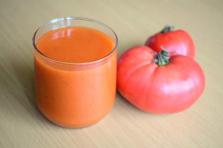 Zdrowy sok pomidorowy z pomidorków koktajlowych :)