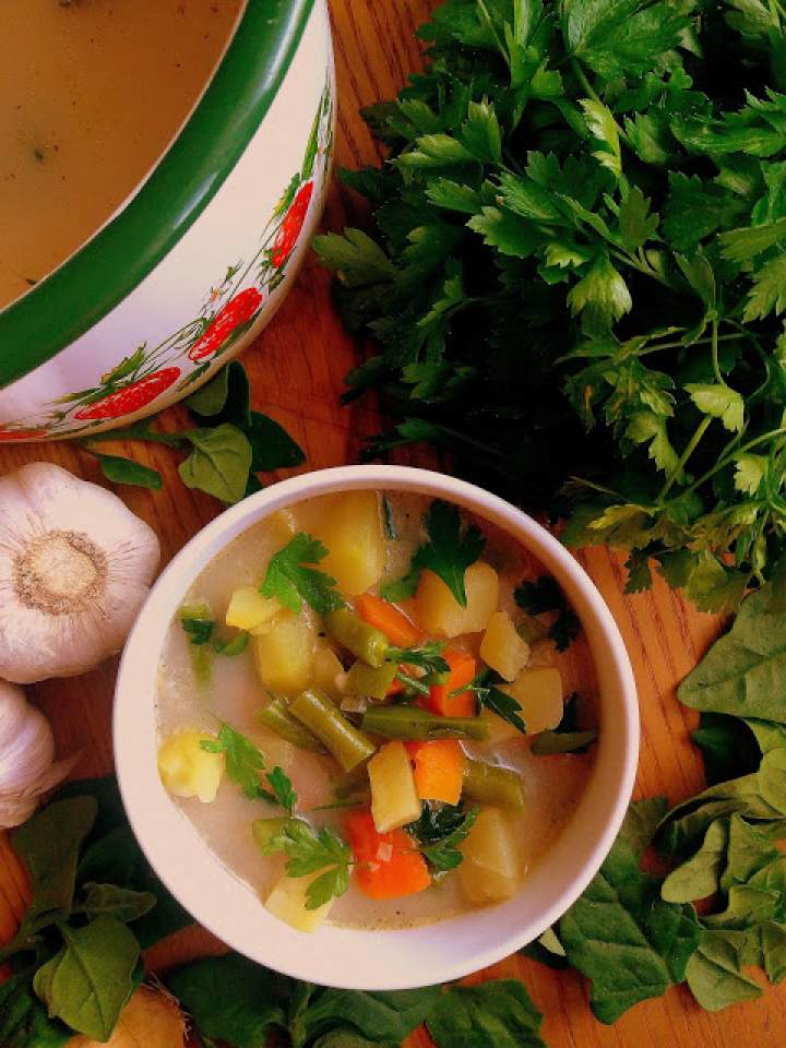 Zupa ziemniaczana z fasolką szparagową / Green Bean Potato Soup