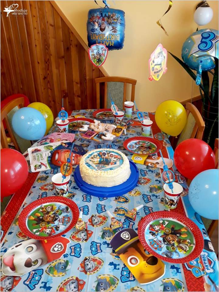 Urodziny mojego 3-latka. Przyjęcie fana Psiego Patrolu.