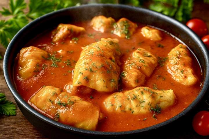 Babcine gołąbki w sosie bolońskim