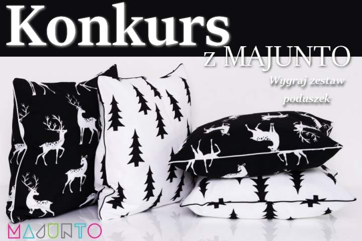 Konkurs z Majunto. Wygraj zestaw pięknych poduszek
