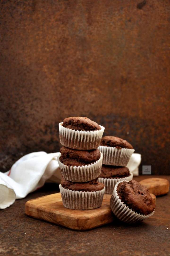 Muffinki czekoladowo-bananowe (wegańskie i bezglutenowe)