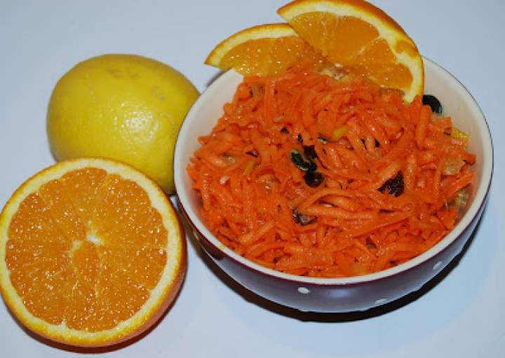 Marchewka z pomarańczą – surówka