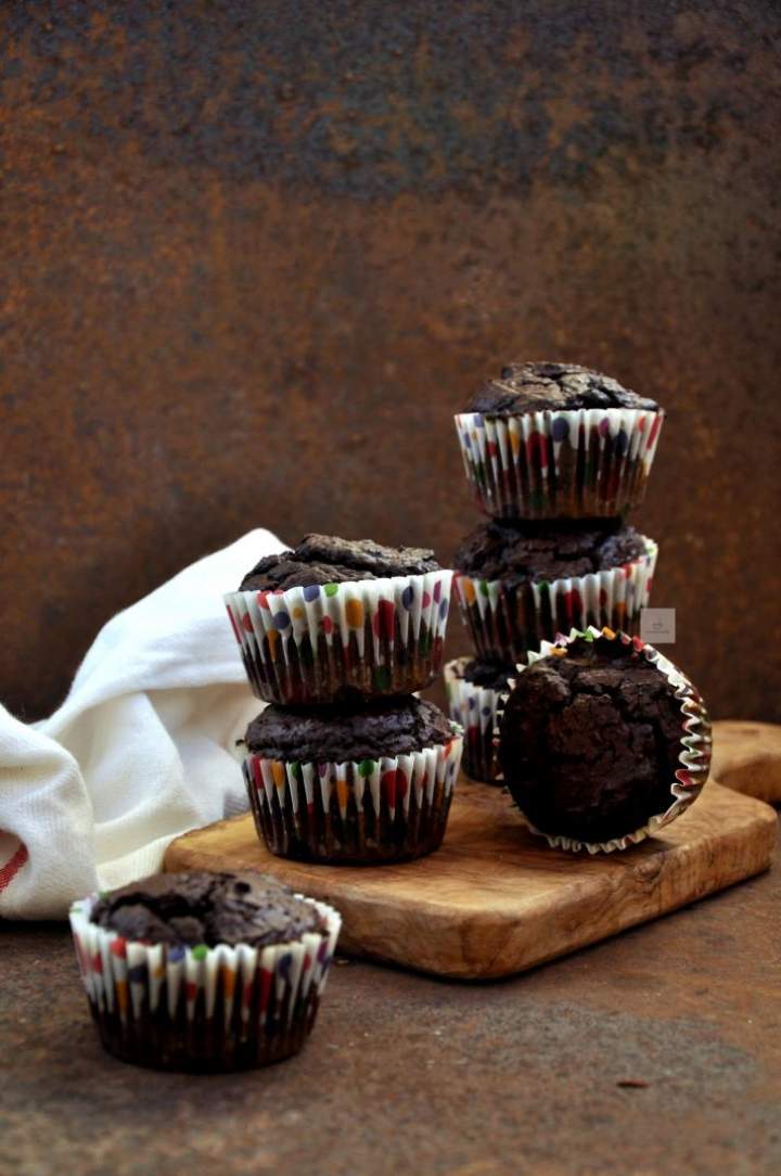 Muffinki brownie z fasoli (bezglutenowe)