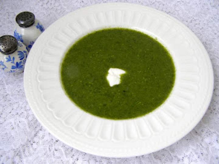 szpinakowo-ryżowa zupa kremowa…