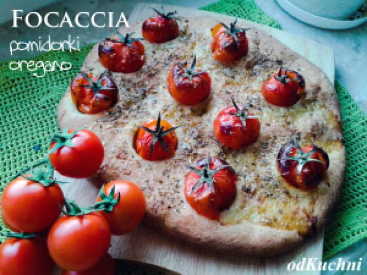 Chrupiąca Focaccia Z Pomidorkami I Oregano