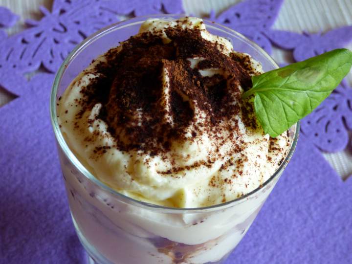 Szybkie tiramisu w pucharku(bez jajek)