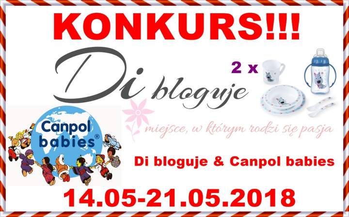 Konkurs – Di bloguje & Canpol babies – do wygrania 2 zestawy CUTE ANIMALS