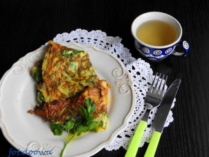 Zielony omlet