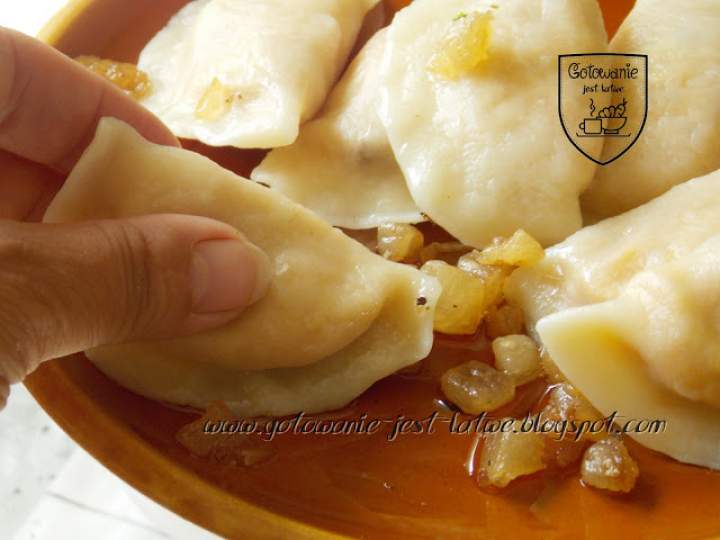 Pierożki z dynią hokkaido i twarogiem