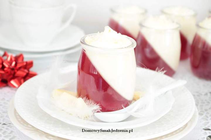 panna cotta z galaretką