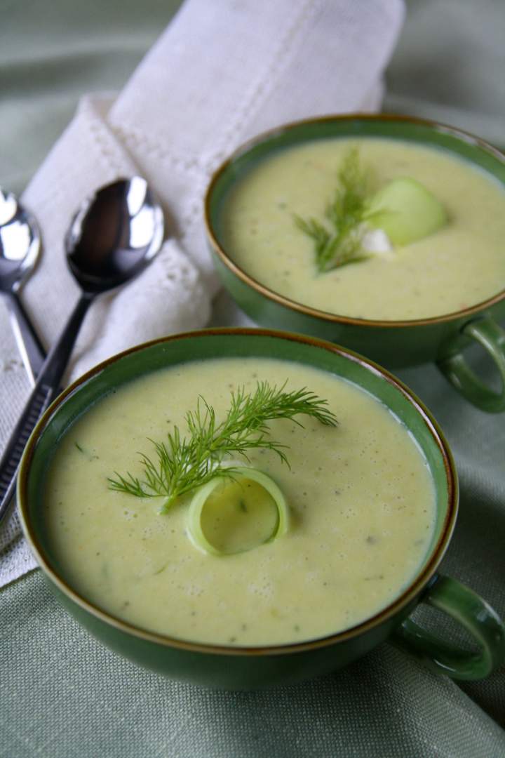 Zupa krem ze świeżego ogórka