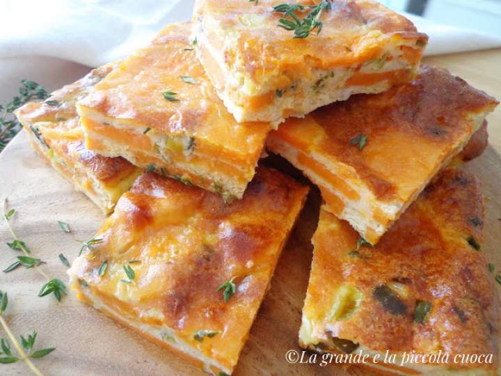 Pieczona frittata z batatami (Frittata al forno con patate dolci)