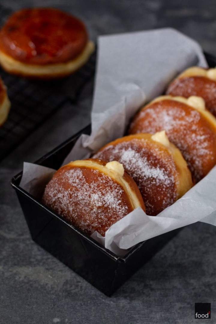 Pączki crème brûlée