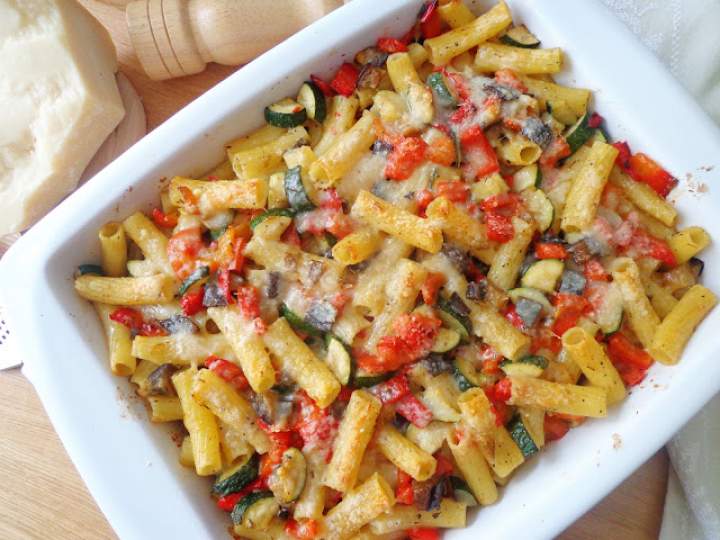 Zapiekanka makaronowa ratatouille (Pasta al forno ratatouille)