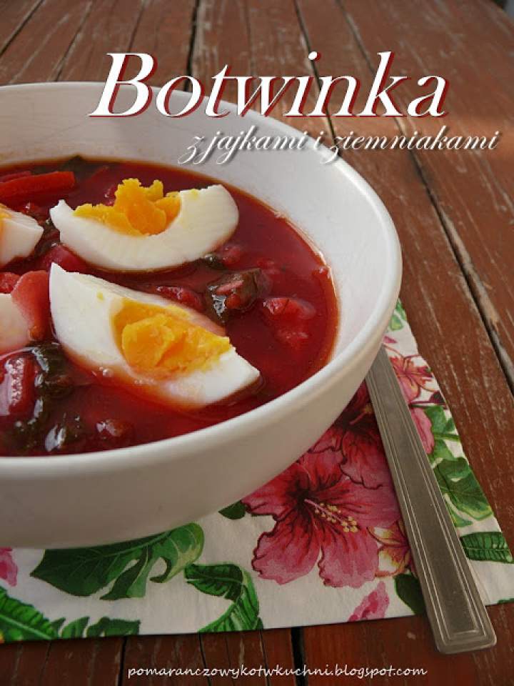 botwinka (zupa z botwiny z ziemniakami, jajkami i koperkiem)