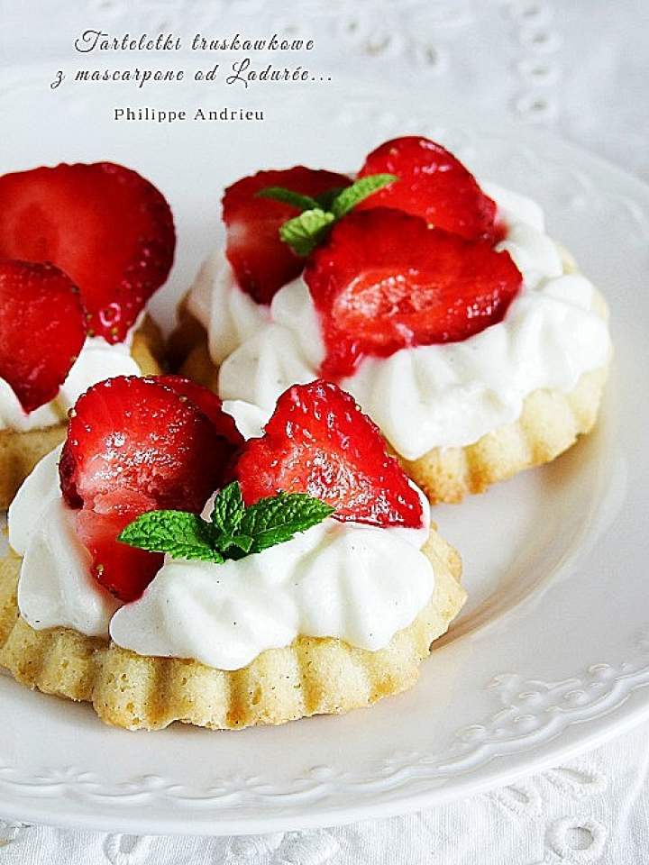 tarteletki z truskawakami i z mascarpone -Philippe Andrieu