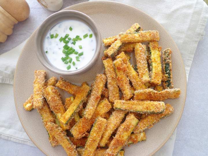 Pieczone frytki z cukinii (Bastoncini di zucchine al forno)