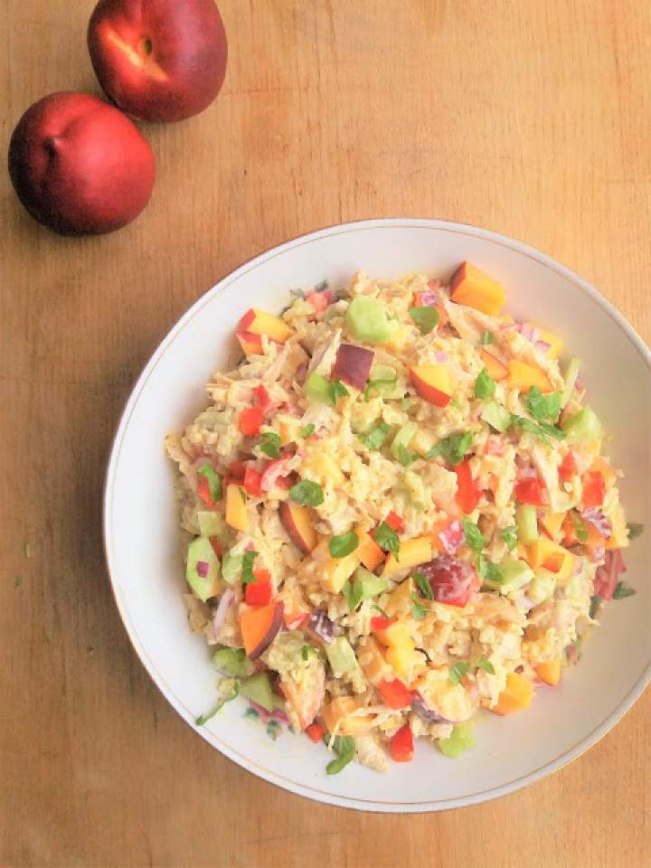 Sałatka z kurczakiem i nektarynką / Chicken and Nectarine Salad