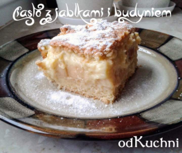 Ciasto Z Jabłkami I Budyniem