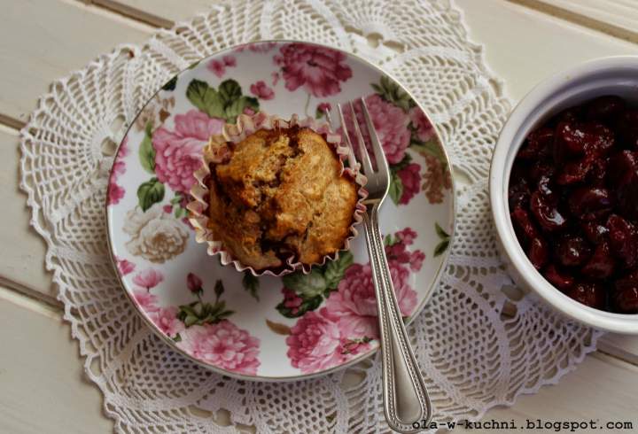 Owsiane muffiny z konfiturą