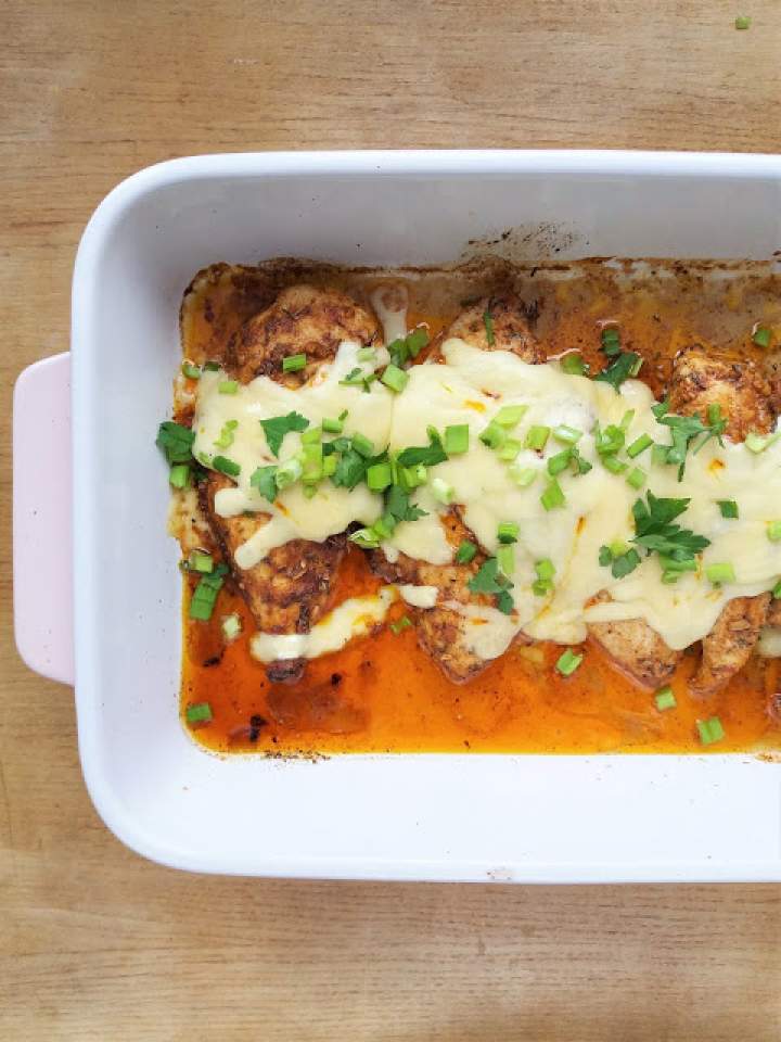 Kurczak po jamajsku zapiekany z serem / Jamaican Baked Chicken with Cheese