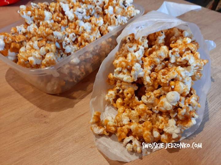 Karmelowy popcorn – jak w kinie!!