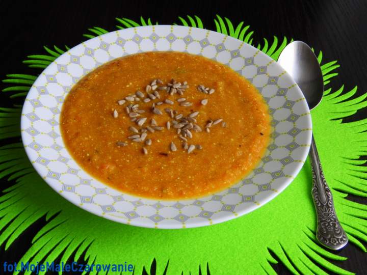 Zupa krem marchewkowo – porowy