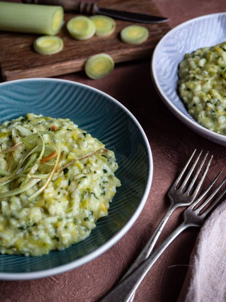 Risotto z porem i ananasem