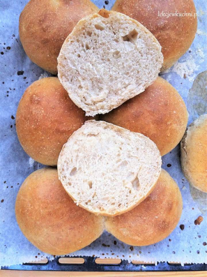 Bułki mleczne na zakwasie / Sourdough Milk Rolls