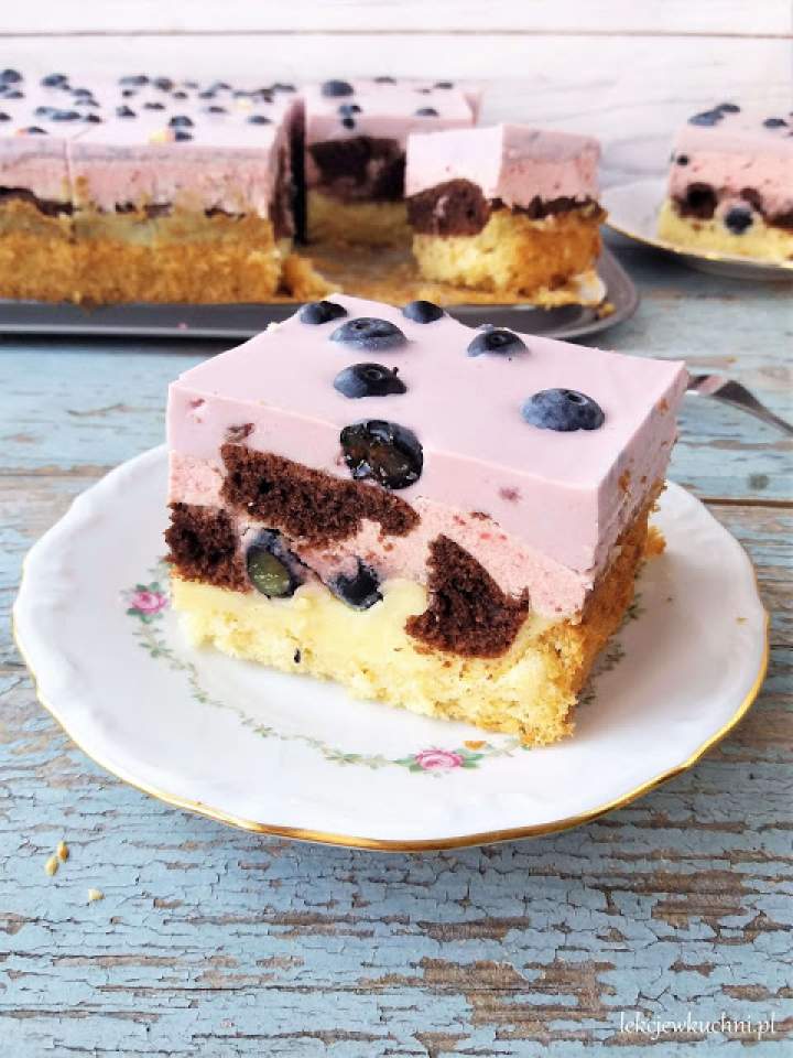 Ciasto Jagodowe Ombre / Blueberry Ombre Cake