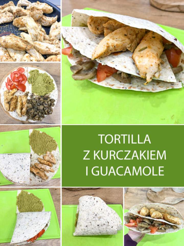 Tortilla z Kurczakiem i Guacamole