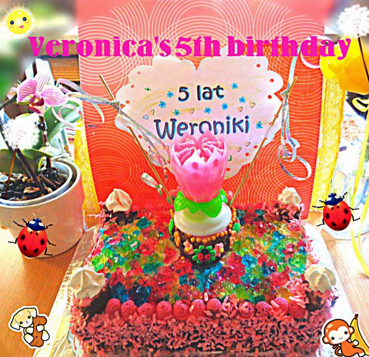 Tort na piąte urodziny Weroniki – Veronica’s 5th birthday