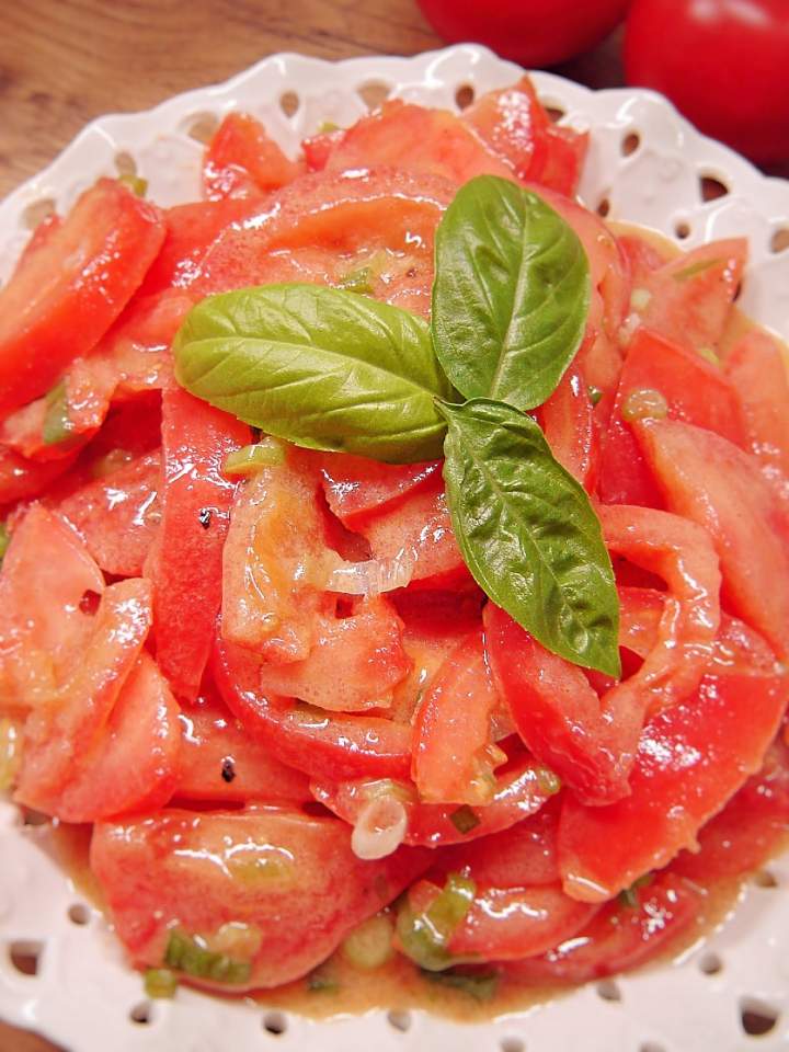 Pomidory w sosie miodowo-musztardowym
