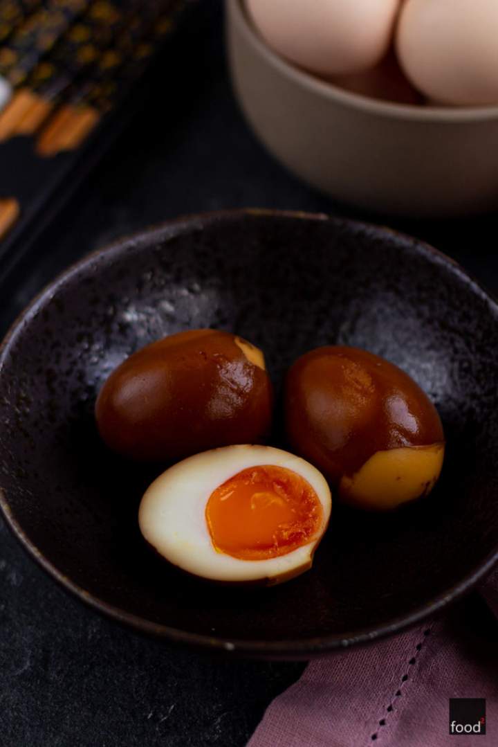 Nitamago – marynowane jajka w sosie sojowym do ramenu
