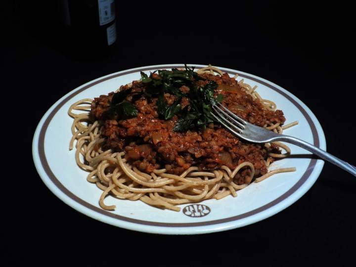 Kasha varnishkes a'la bolognese