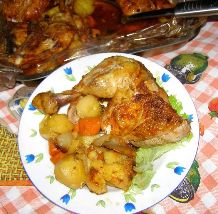 pyszne udka kurczaka czyli danie „jednoworkowe” z piekarnika…