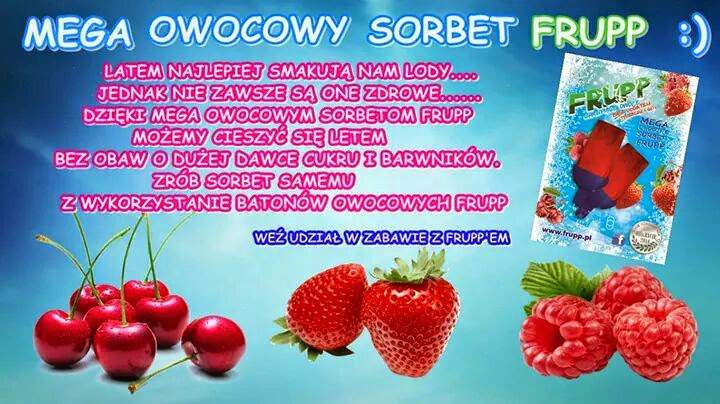 Mega owocowy sorbet FRUPP!