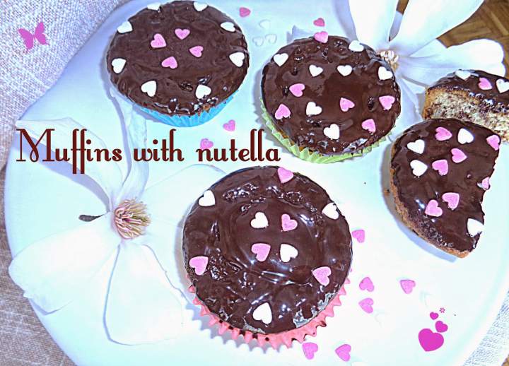 Muffinki z nutellą – Muffins with nutella