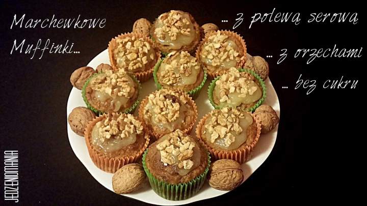 Marchewkowe muffinki bez cukru