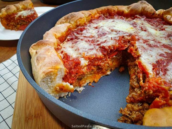 Chicago style pizza