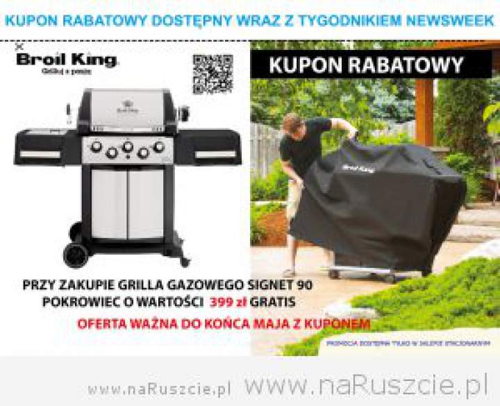 Promocja – Broil King Signet 90 + pokrowiec gratis z kuponem rabatowym z Newsweeka