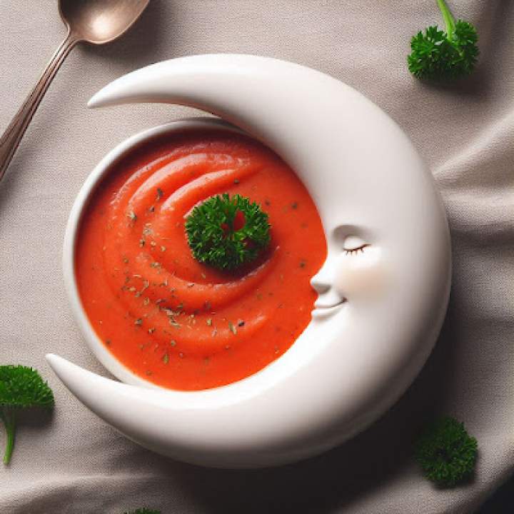 Zupa pomidorowa z czarną fasolą – wersja vege