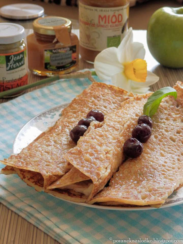 Crêpes au caramel.