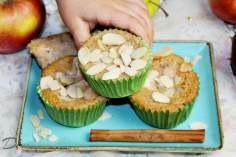 Muffinki z jabłkami i olejem kokosowym