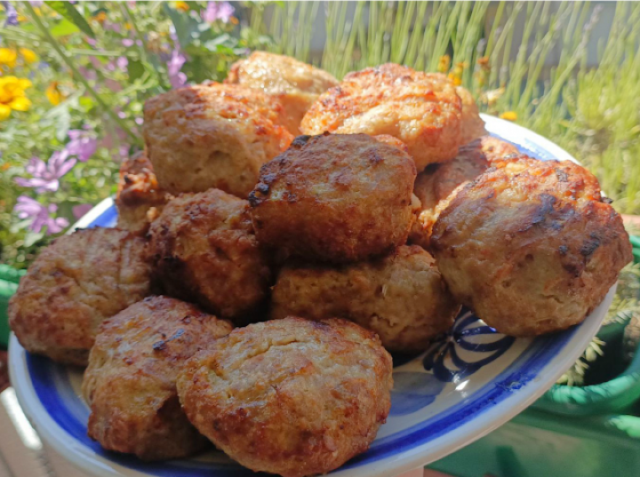 pyszne, soczyste mielone kotlety z łopatki i szynki wieprzowej z airfryer…