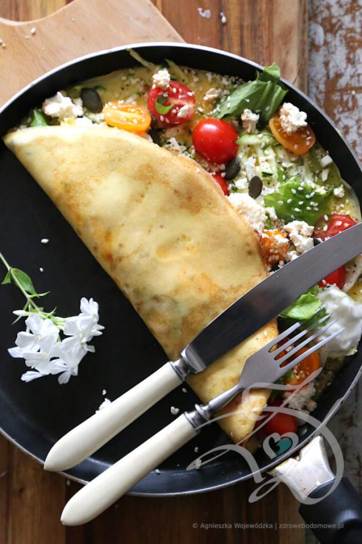 Omlet z Cukinią i Pomidorkami