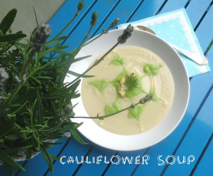 Krem z kalafiora i pastelowe tonacje – Cauliflower soup