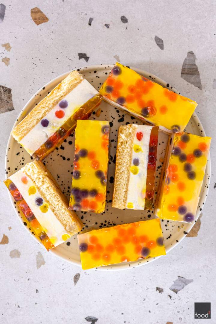 Sernik Bubble Tea z kuleczkami popping boba